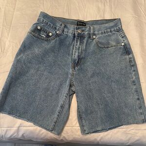 White fox denim shorts size M
